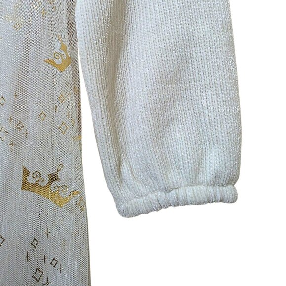 Disney Princess Dress Girls Long Sleeves Mixed Media Long Sleeves Sizes S & M - Picture 8 of 9